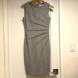 Size 2 Calvin Klein BNWOT bodycon grey dress